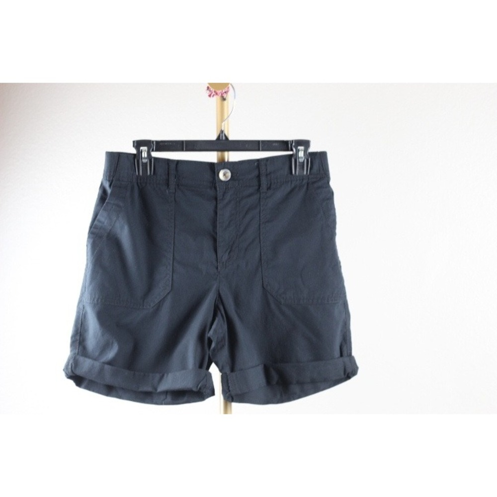 Sonoma Goods For Life Womens Utility Bermuda Shorts Black M Petite NWT